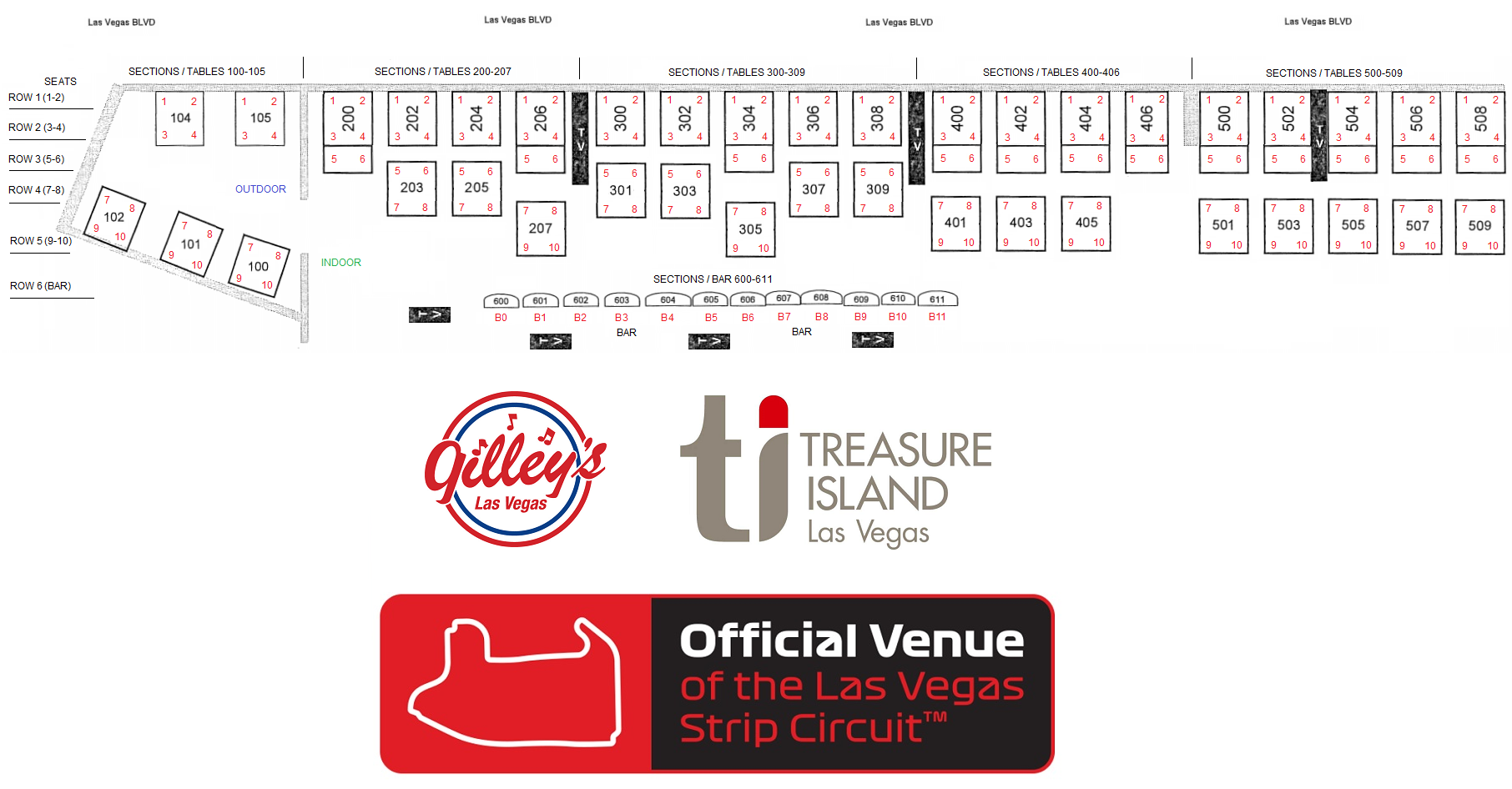 LVGP Official Venue Dining Room Layout